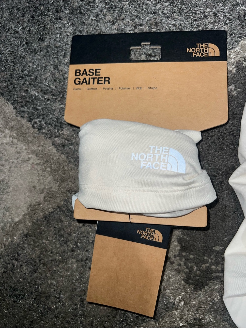 North Face Base Gaiter White Dune/TNF White